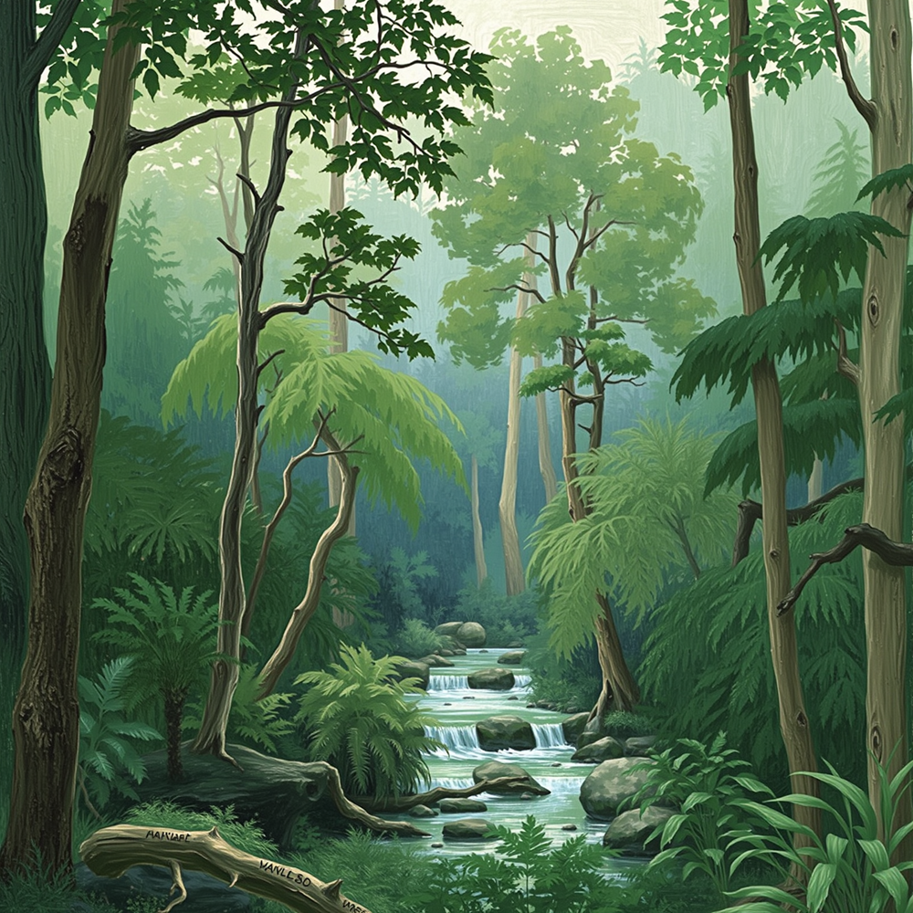 Whispering Woods and Flowing Streams view 2