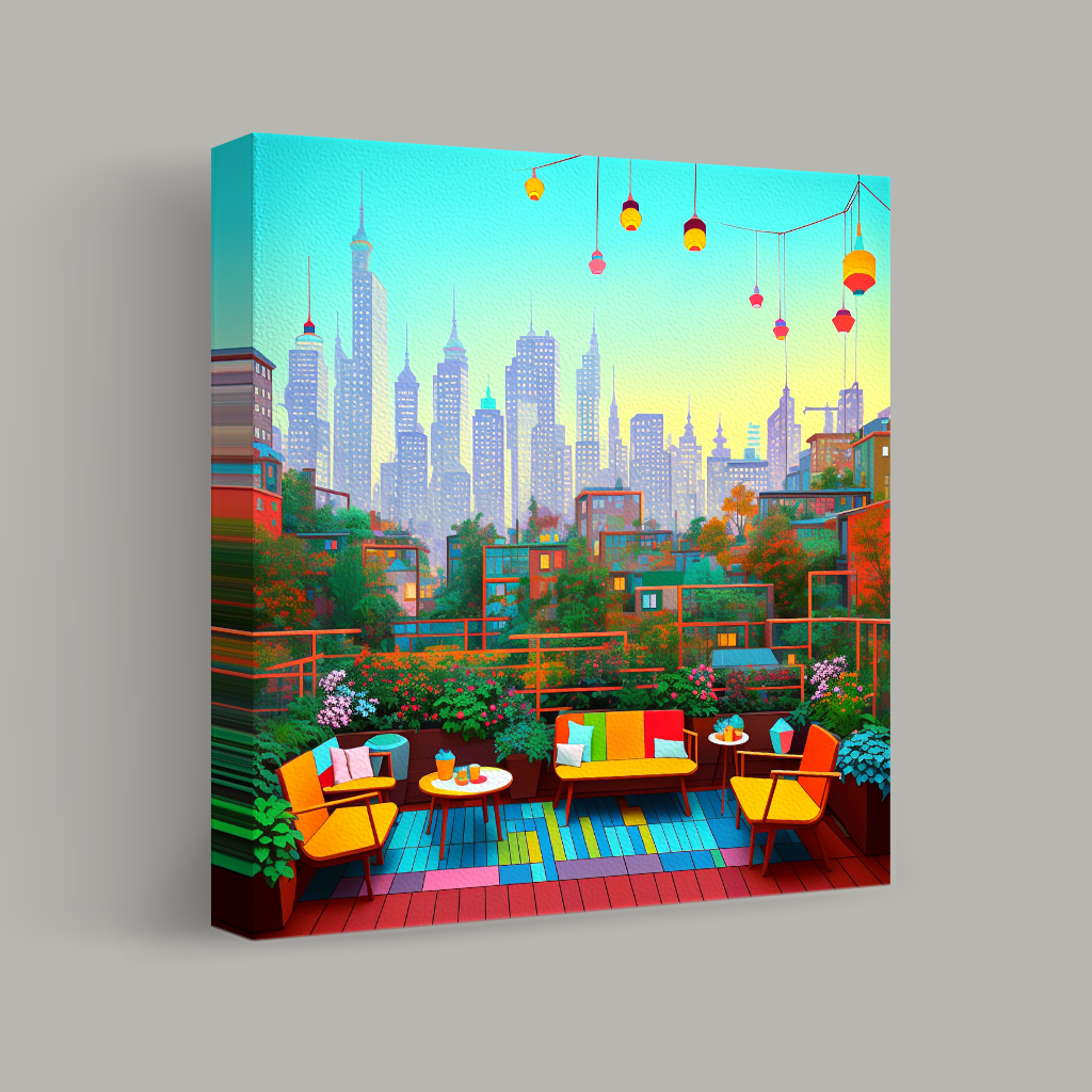 Rooftop Oasis in the Vibrant City view 1