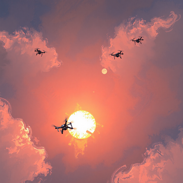 Flight into the Sunset