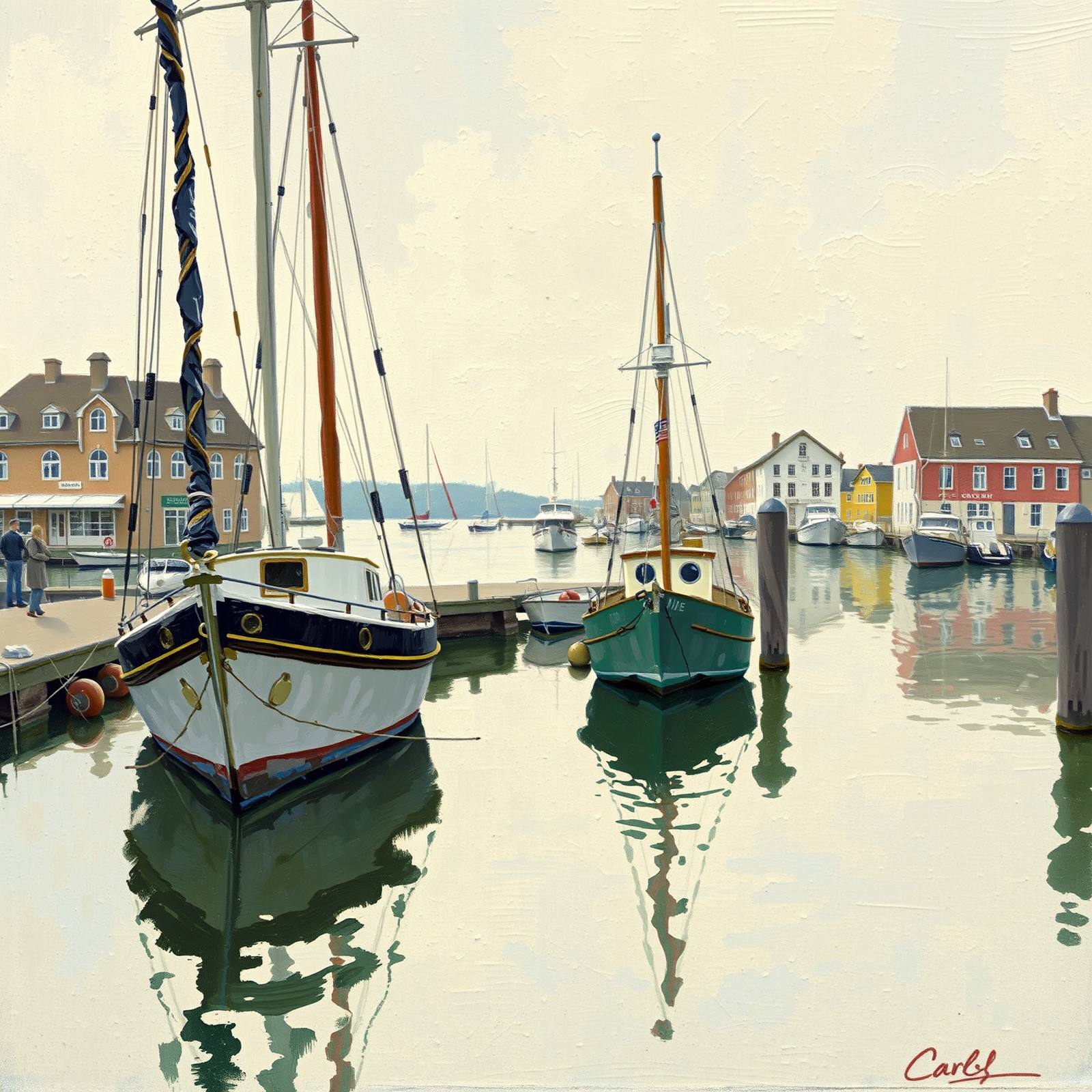 Harbor Reflections at Dawn view 2