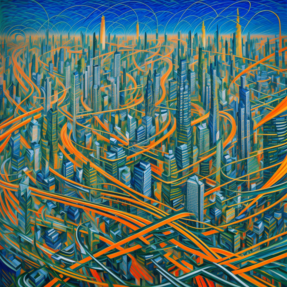 Cascading Urban Symphony view 2