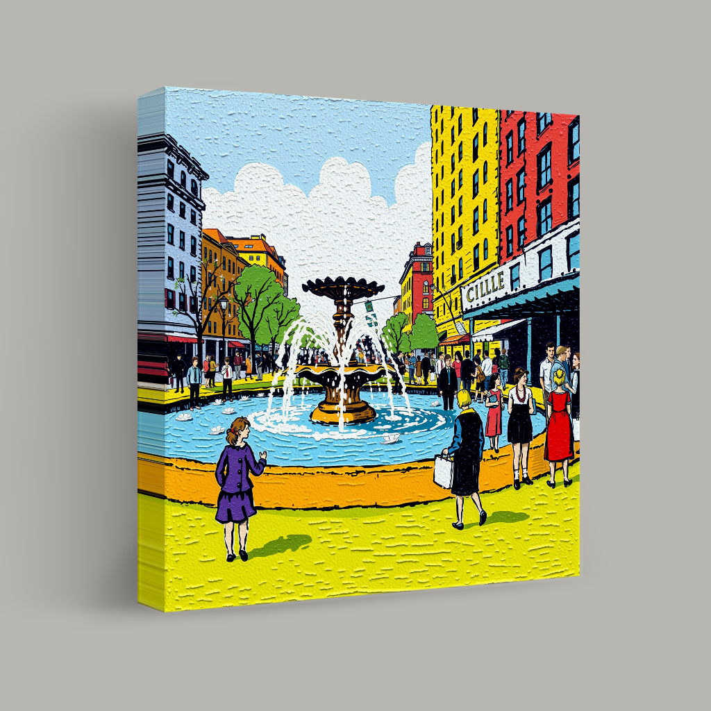 A Day in the Lively Square view 1