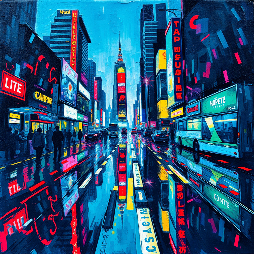 Neon Dreams of the Metropolis view 2