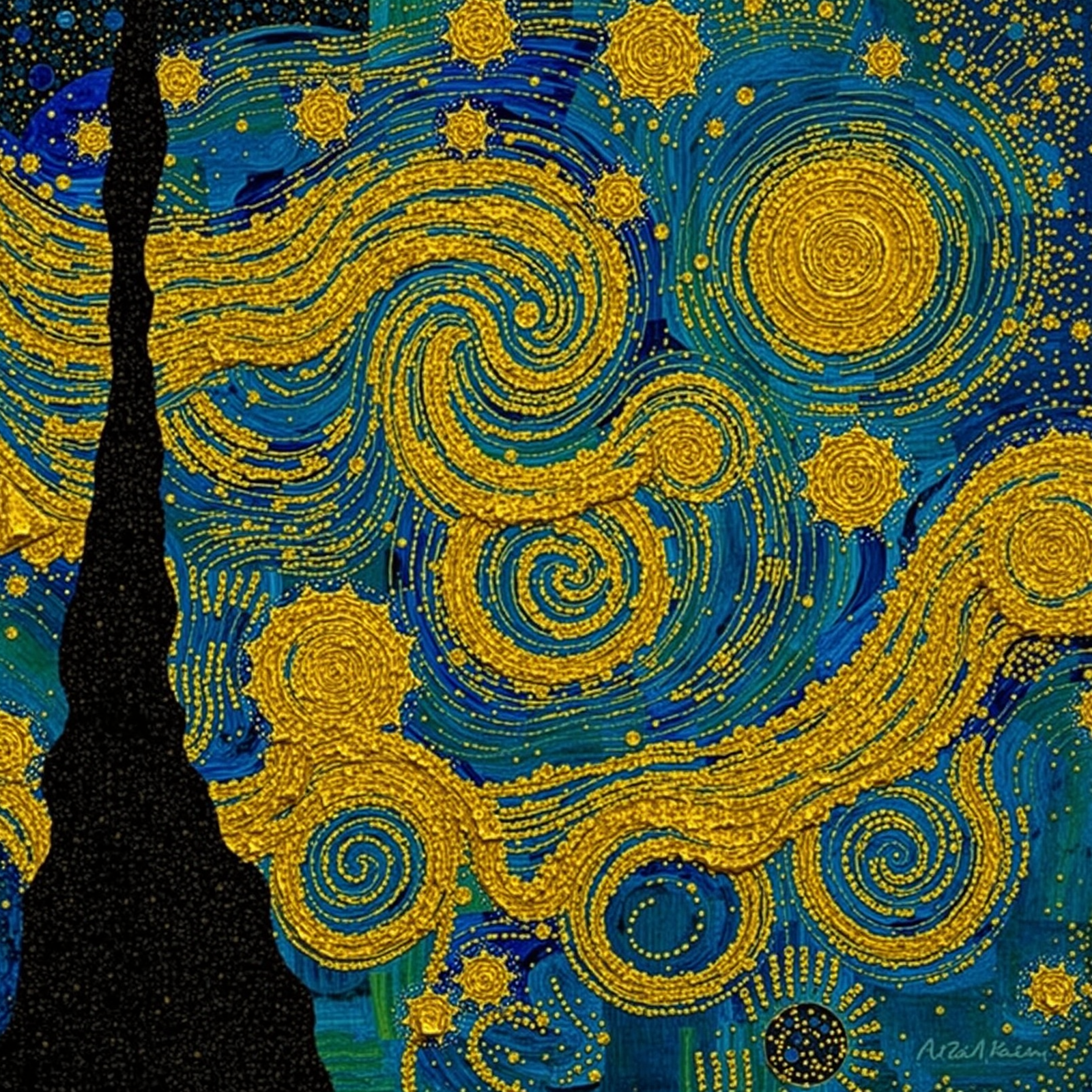 Night's Golden Whirl view 2