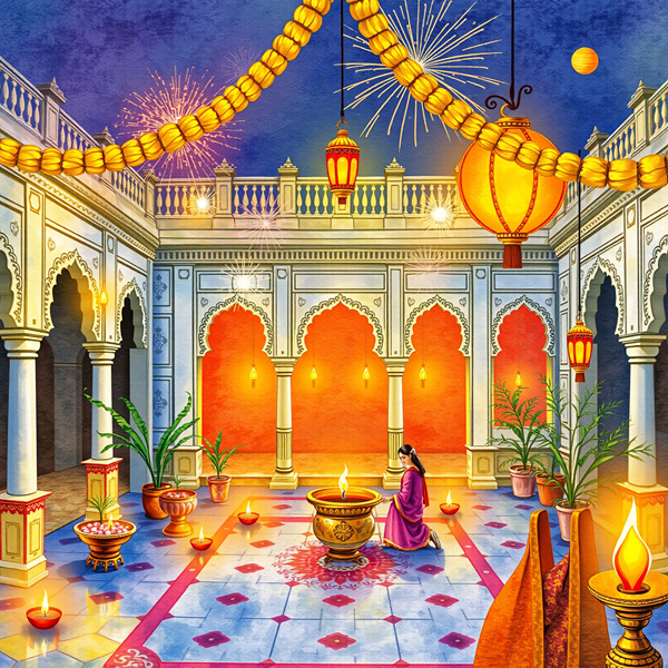 Celebration in the Courtyard