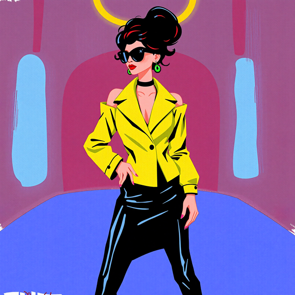 Glamour in Neon Hues