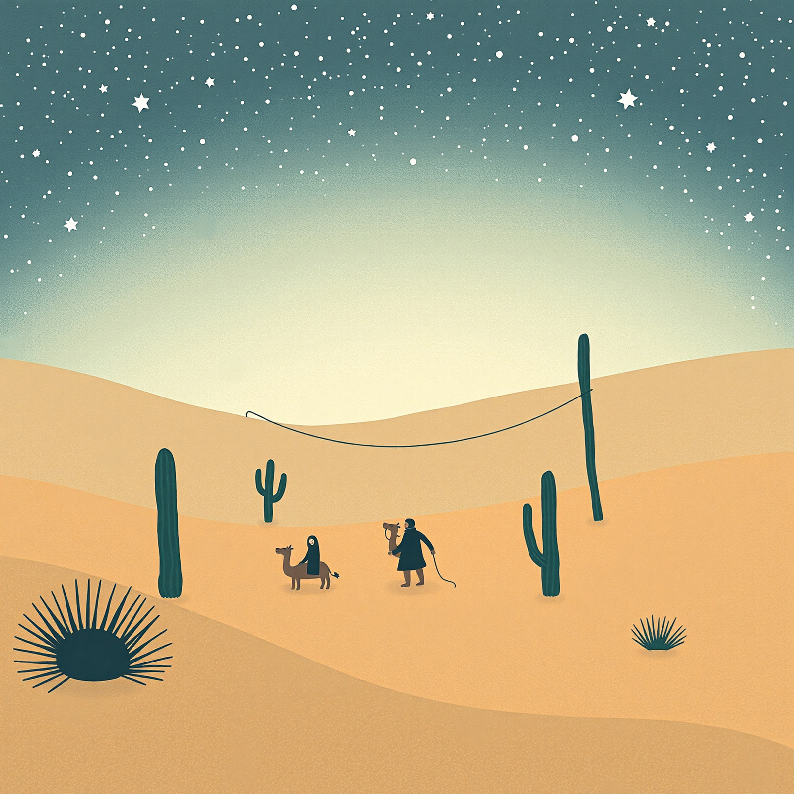 Starlit Desert Journey view 2