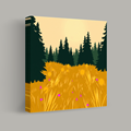 Sunlit Meadow at Dusk thumbnail 1