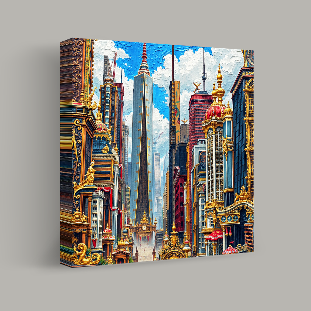 Ornate Urban Skyline view 1