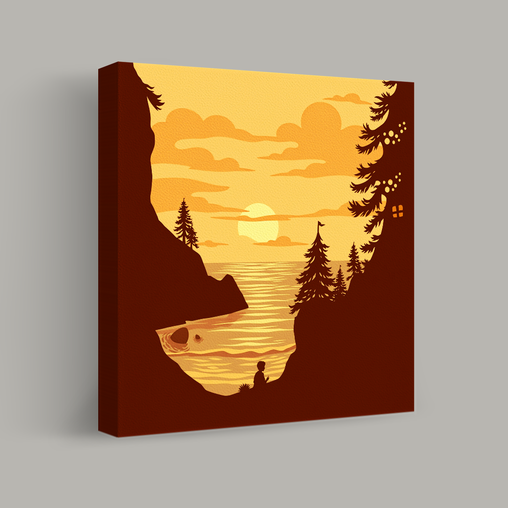 Sunset Reflections by the Cove view 1