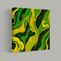 Flowing Green and Yellow Waves thumbnail 1