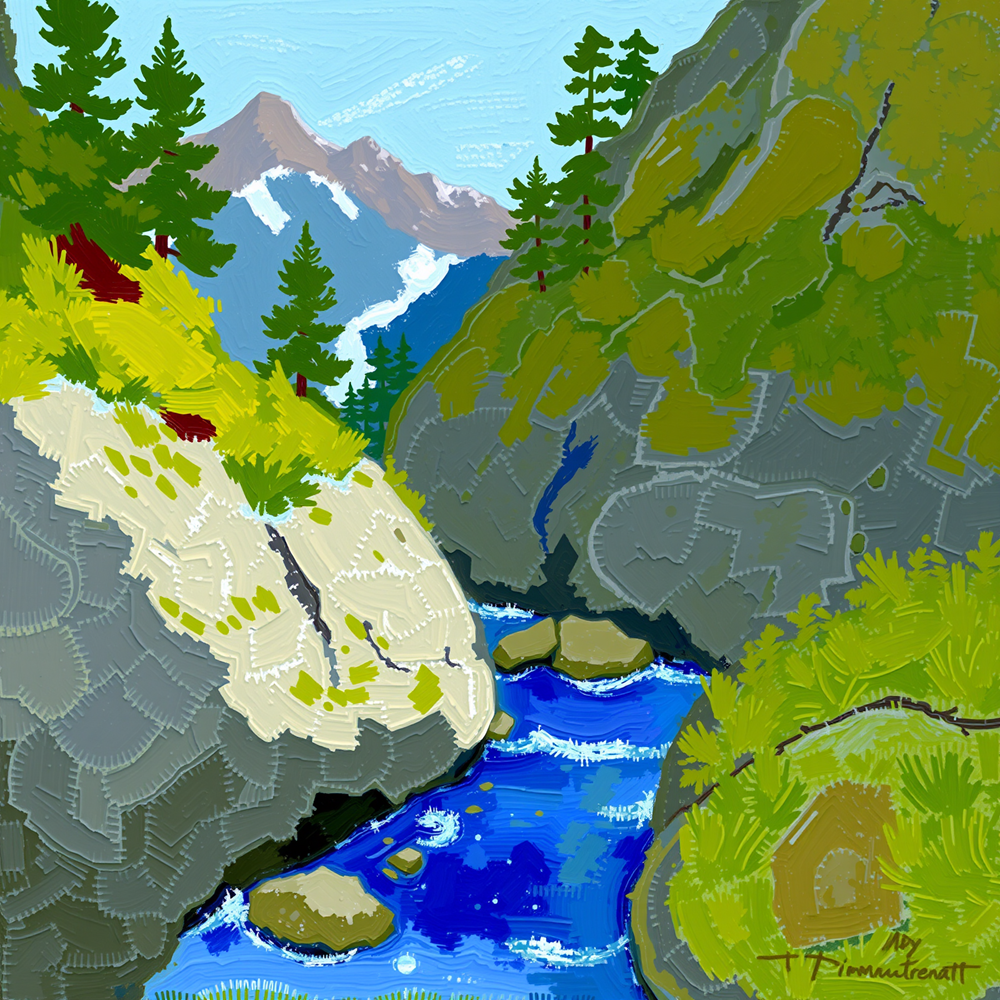 Whispering Waters of the Mountain Pass view 2