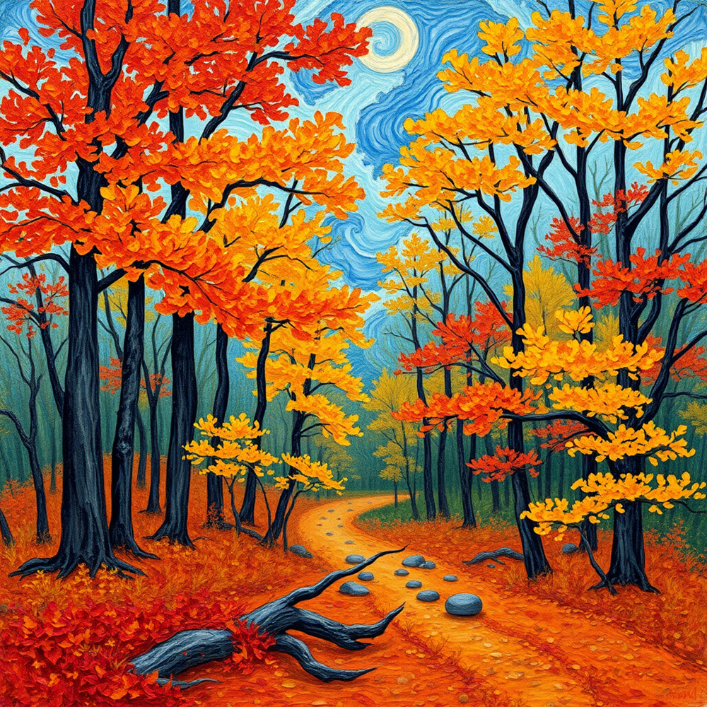 Pathway to Autumn's Heart view 2