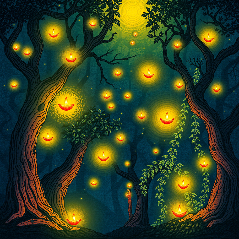Enchanted Forest Lanterns view 2