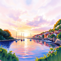 Harbor at Dawn thumbnail 2