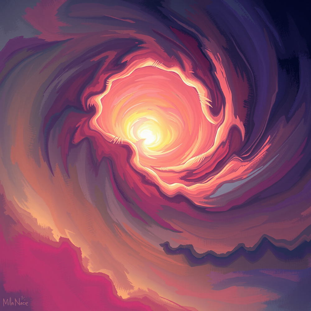 Swirling Vortex of Light view 2