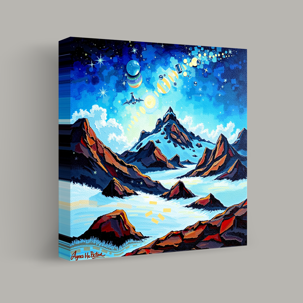 Celestial Symphony Over the Peaks view 1