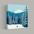 Winter's Embrace in the Pine Forest thumbnail 1