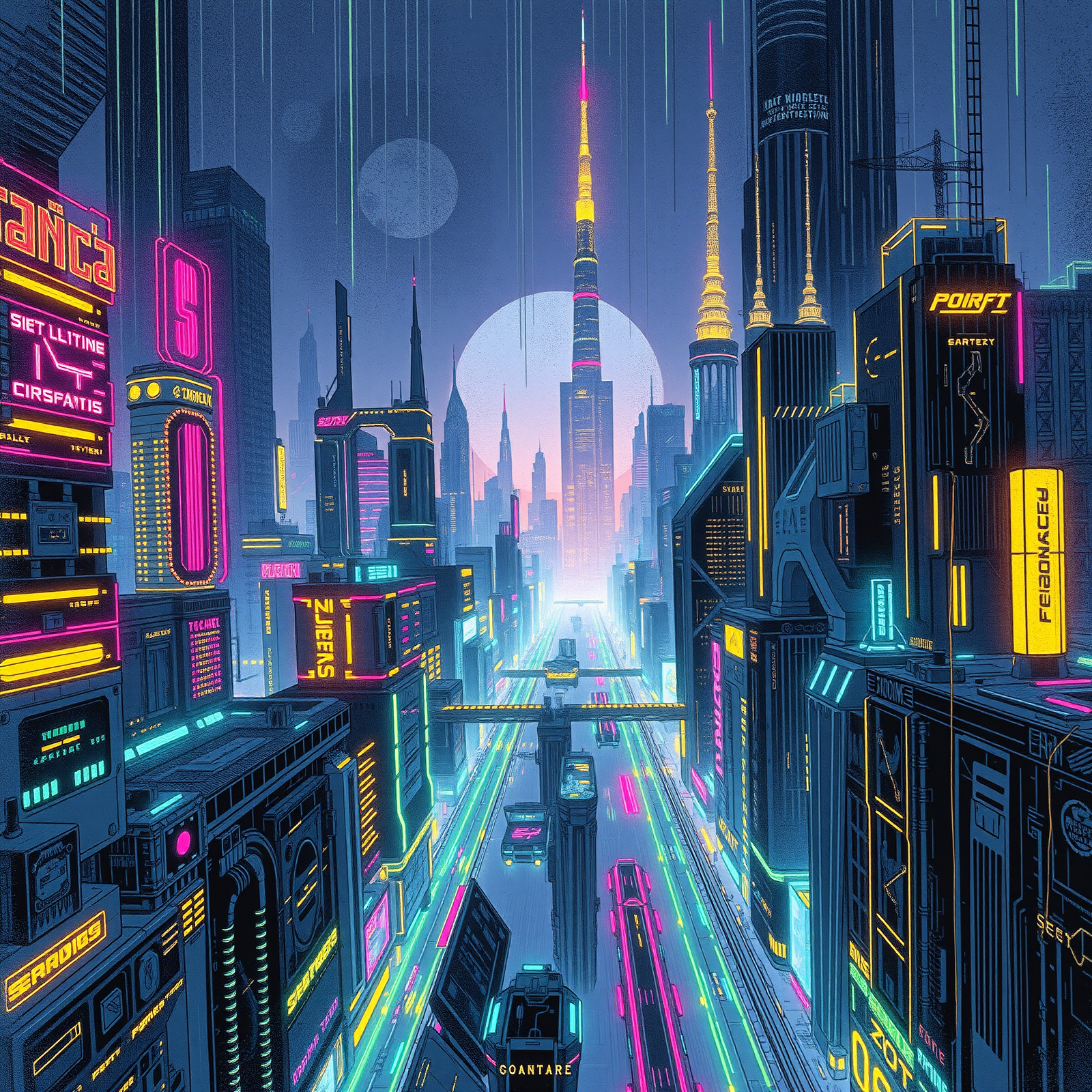 Neon Skies of Tomorrow view 2