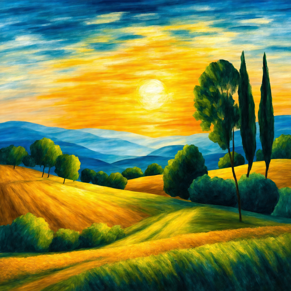 Sunlit Landscape Symphony view 2