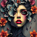 Floral Adorned Portrait thumbnail 2