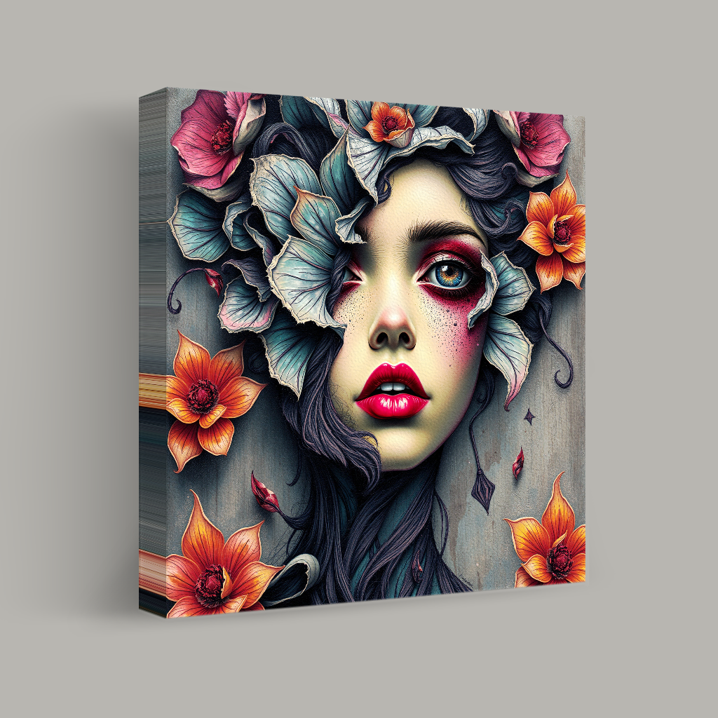 Floral Adorned Portrait view 1