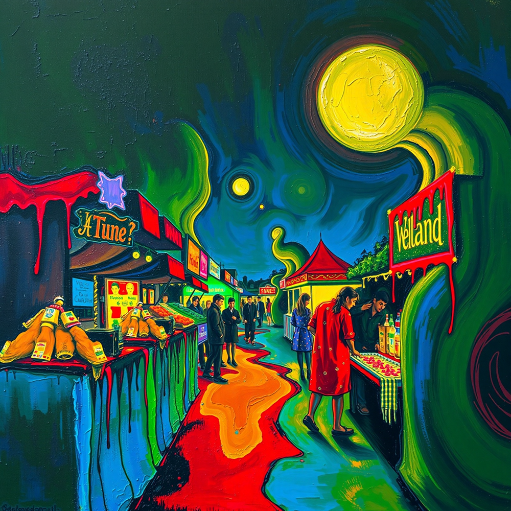 Moonlit Market Melodies view 2