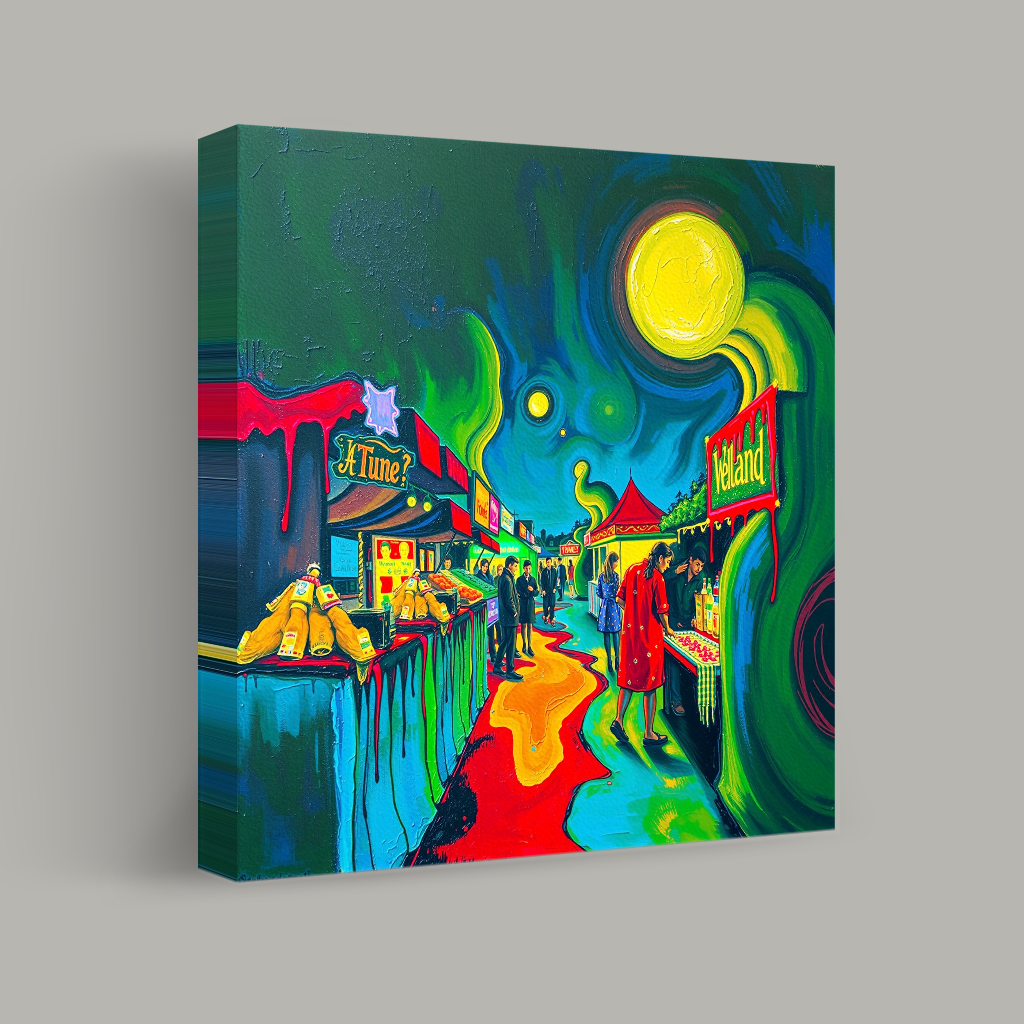 Moonlit Market Melodies view 1