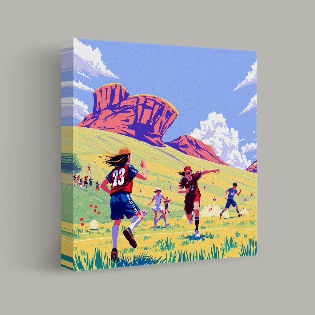 Soccer Game in Vibrant Hills view 1