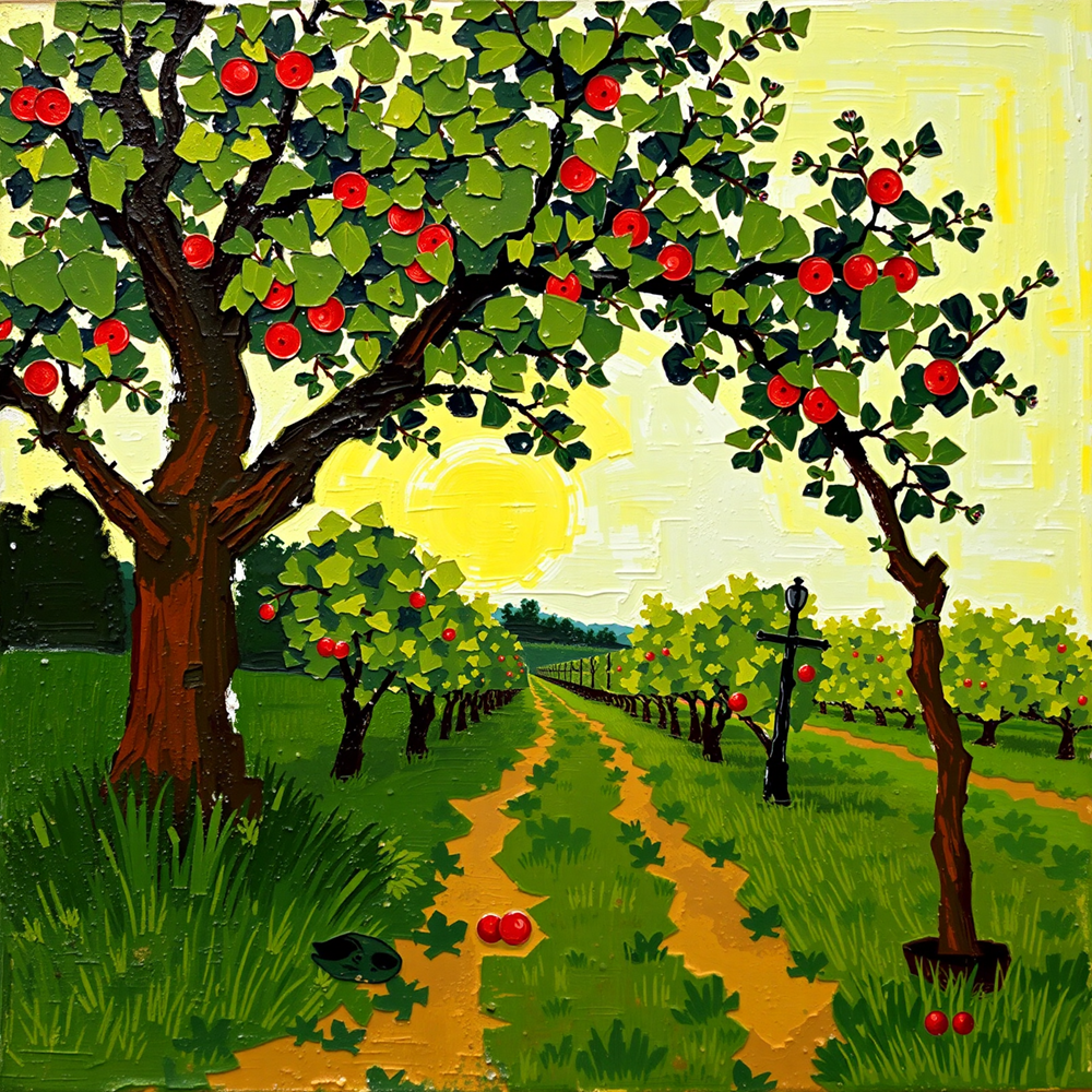 Orchard at Dawn view 2