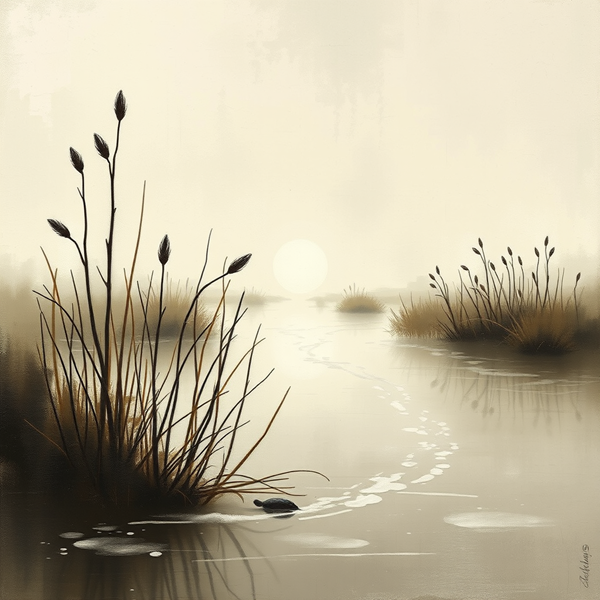 Susurros de un amanecer brumoso