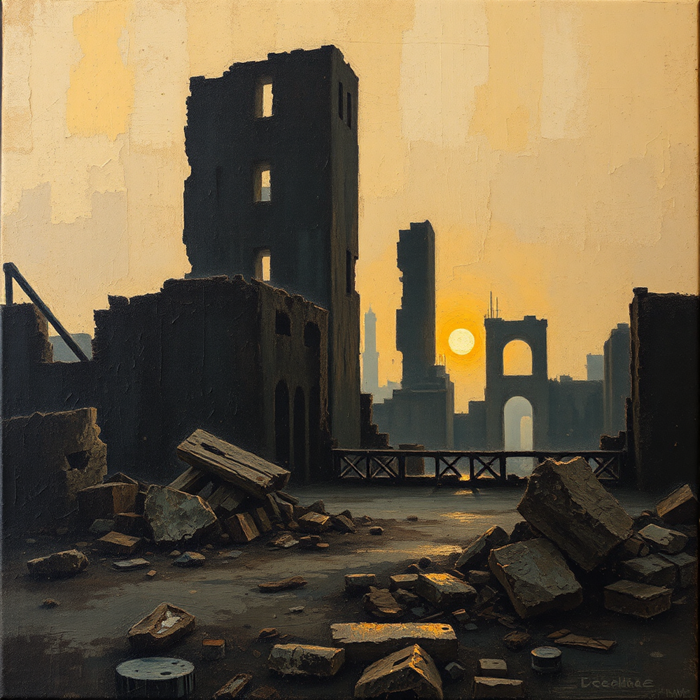 Twilight Over the Ruins view 2