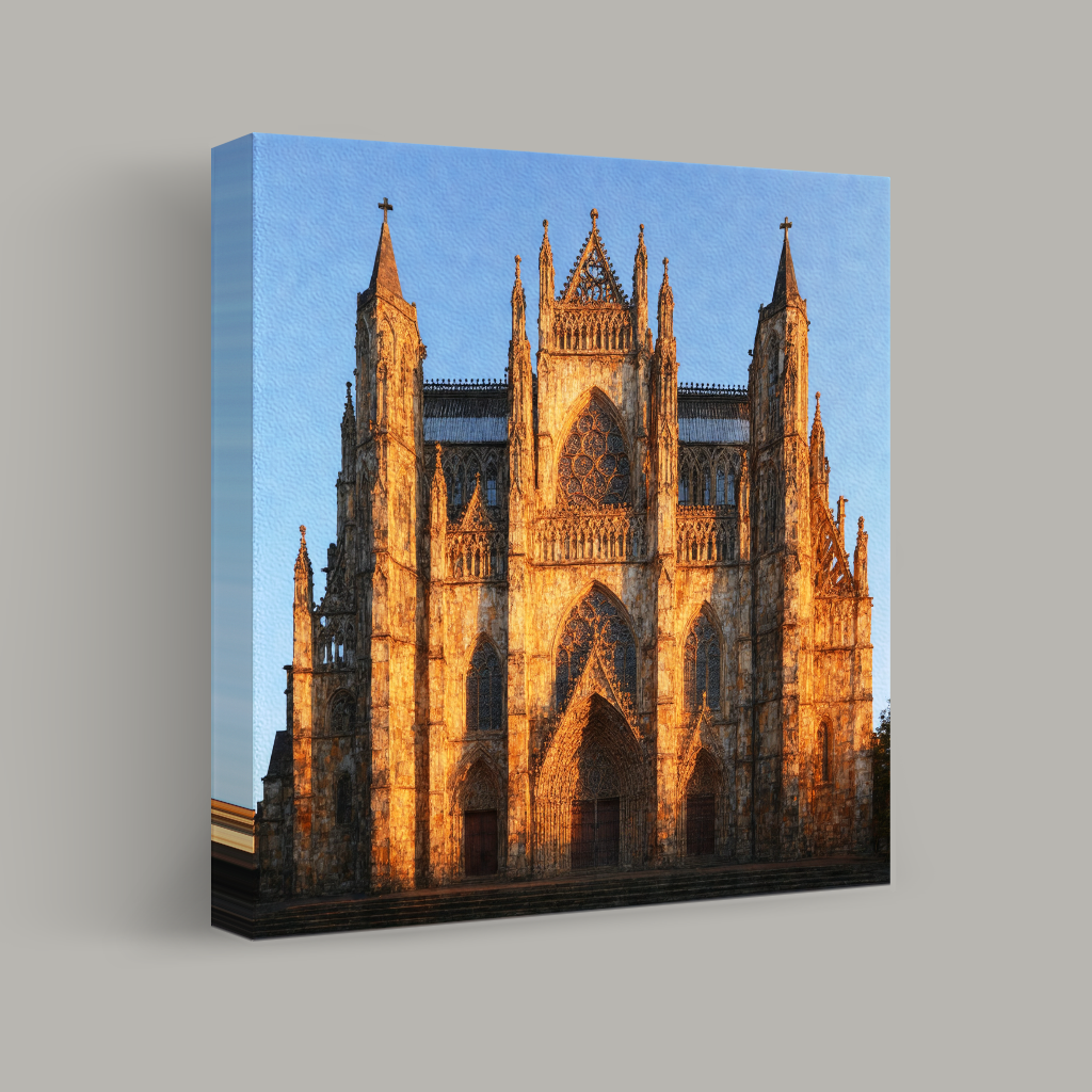 Gothic Grandeur at Sunset view 1