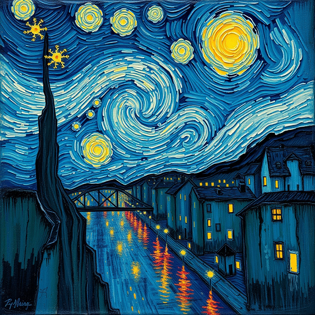 Whirlwinds Over the Quiet Town view 2