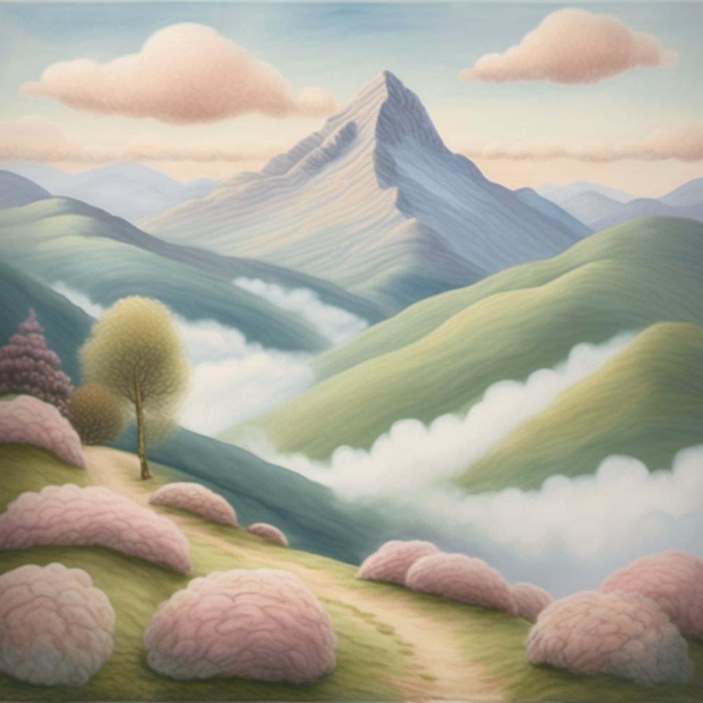 Pastel Peaks and Whispering Valleys view 2