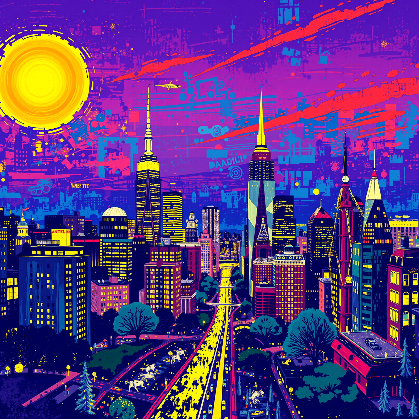 Neon Dreams of the Metropolis view 2