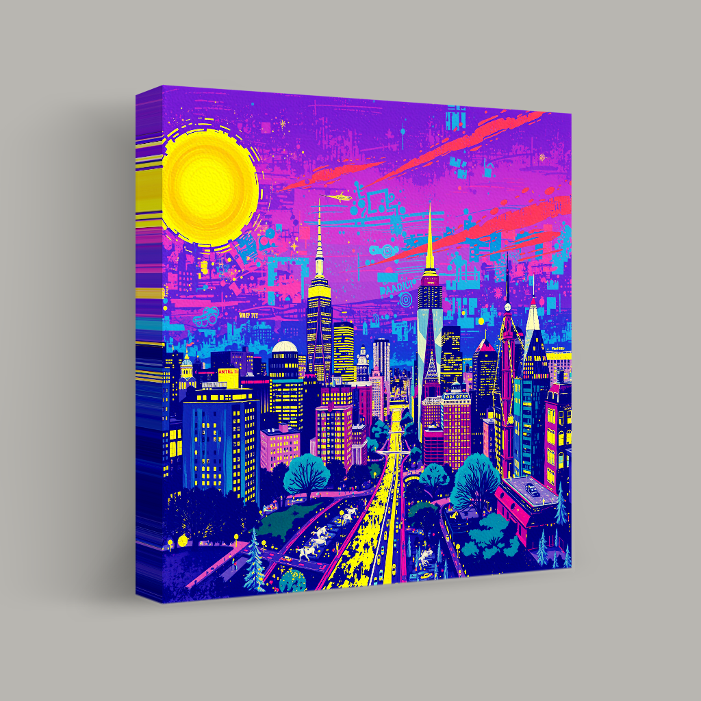 Neon Dreams of the Metropolis view 1