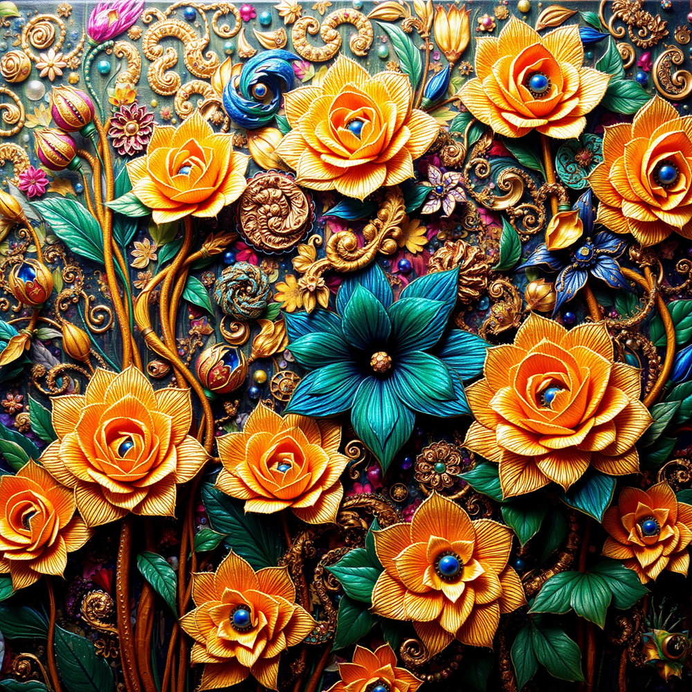 Gilded Blooms view 2
