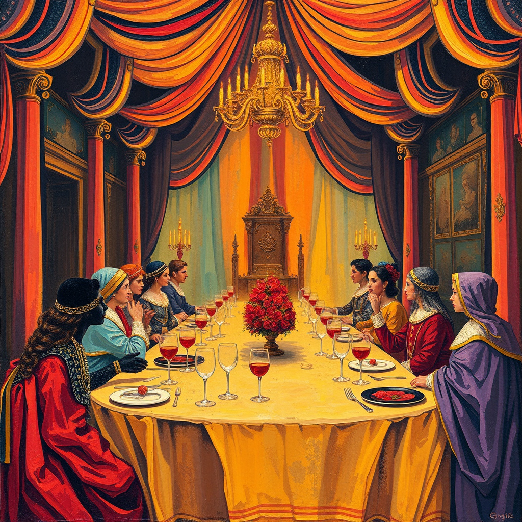 Feasting Under the Golden Canopy view 2