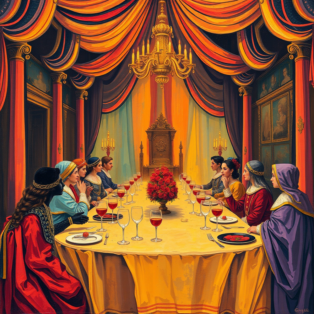 Feasting Under the Golden Canopy view 2