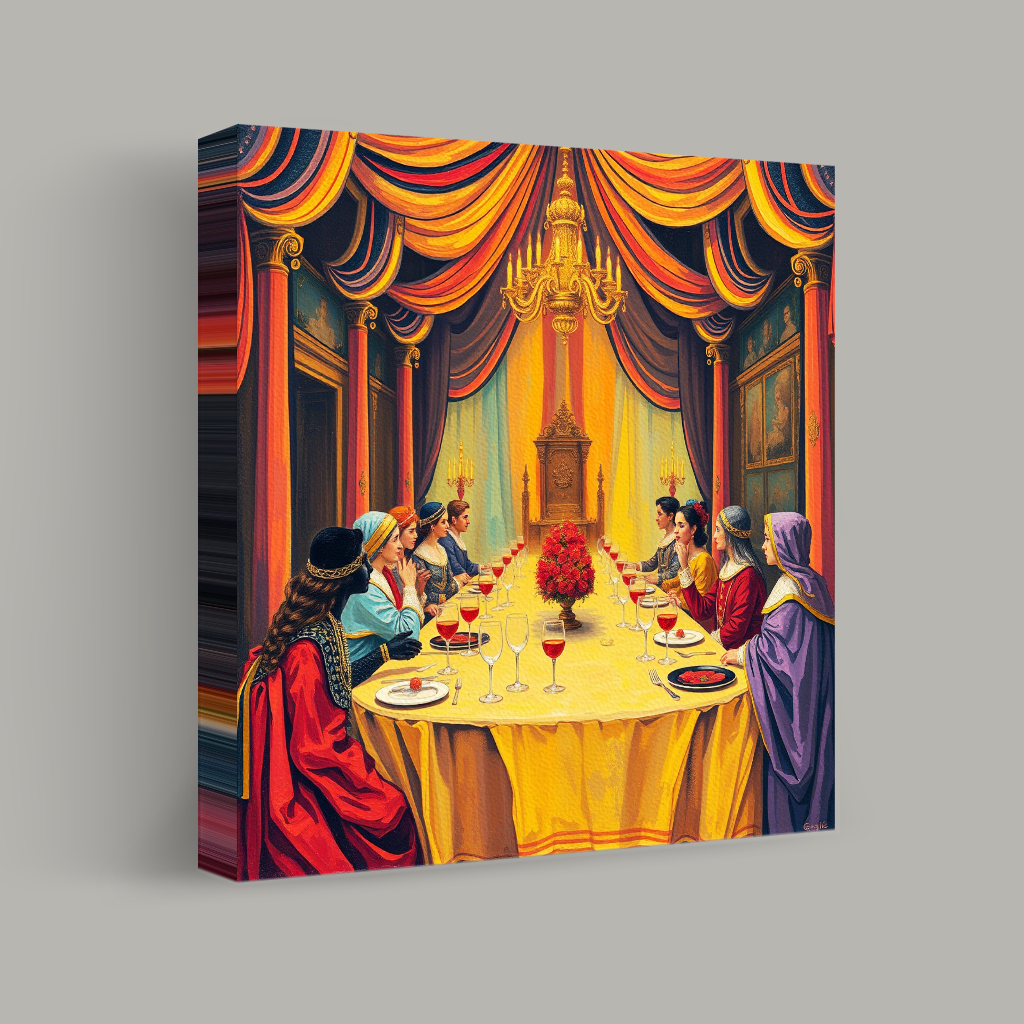 Feasting Under the Golden Canopy view 1