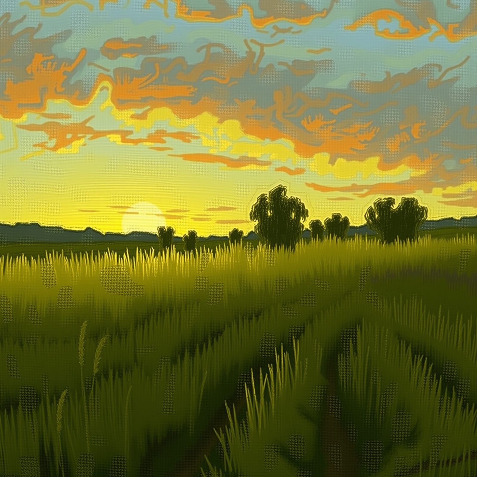 Fields of Evening Light view 2