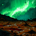 Aurora Over Alien Landscape thumbnail 2