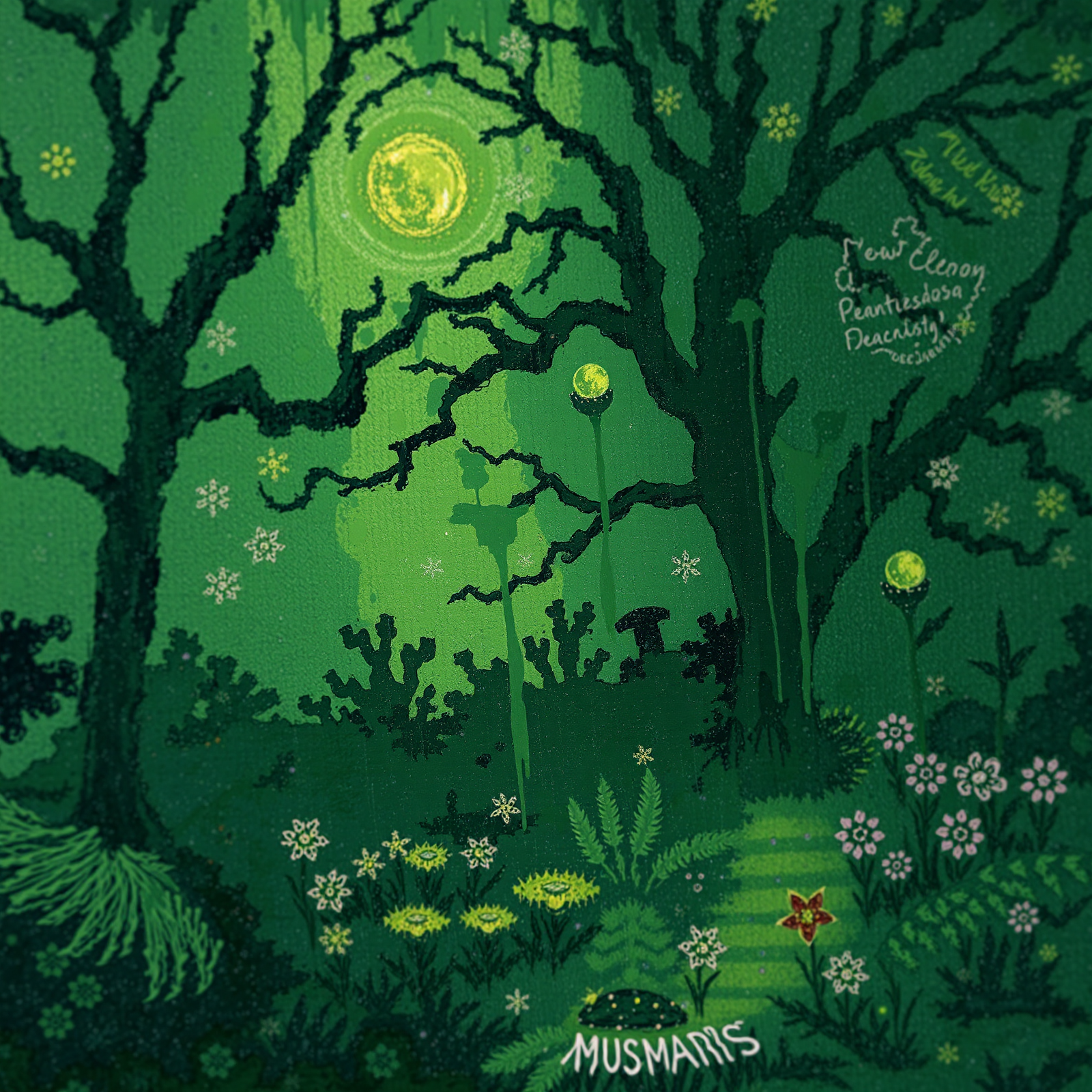 Enchanted Woodland Night view 2