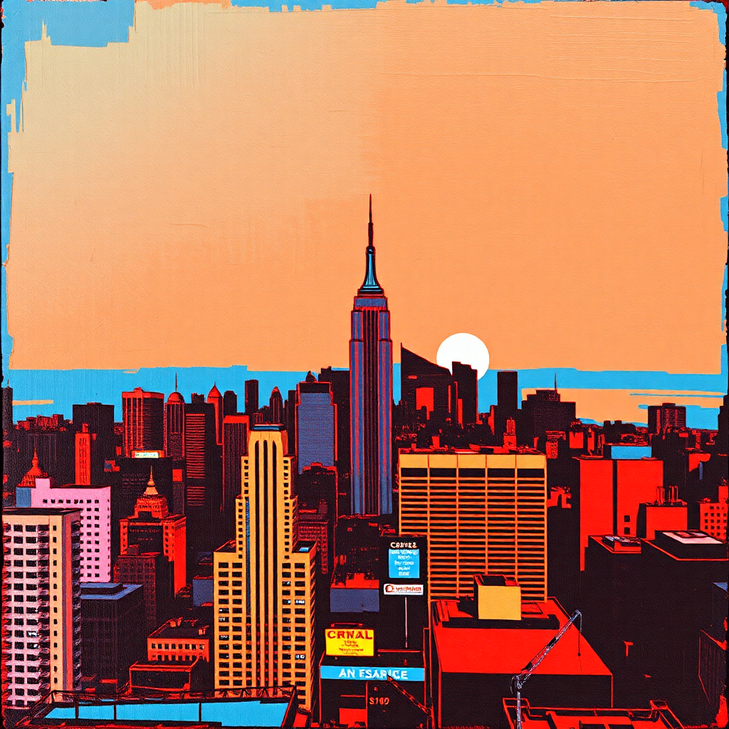 Sunset Over Metropolis view 2