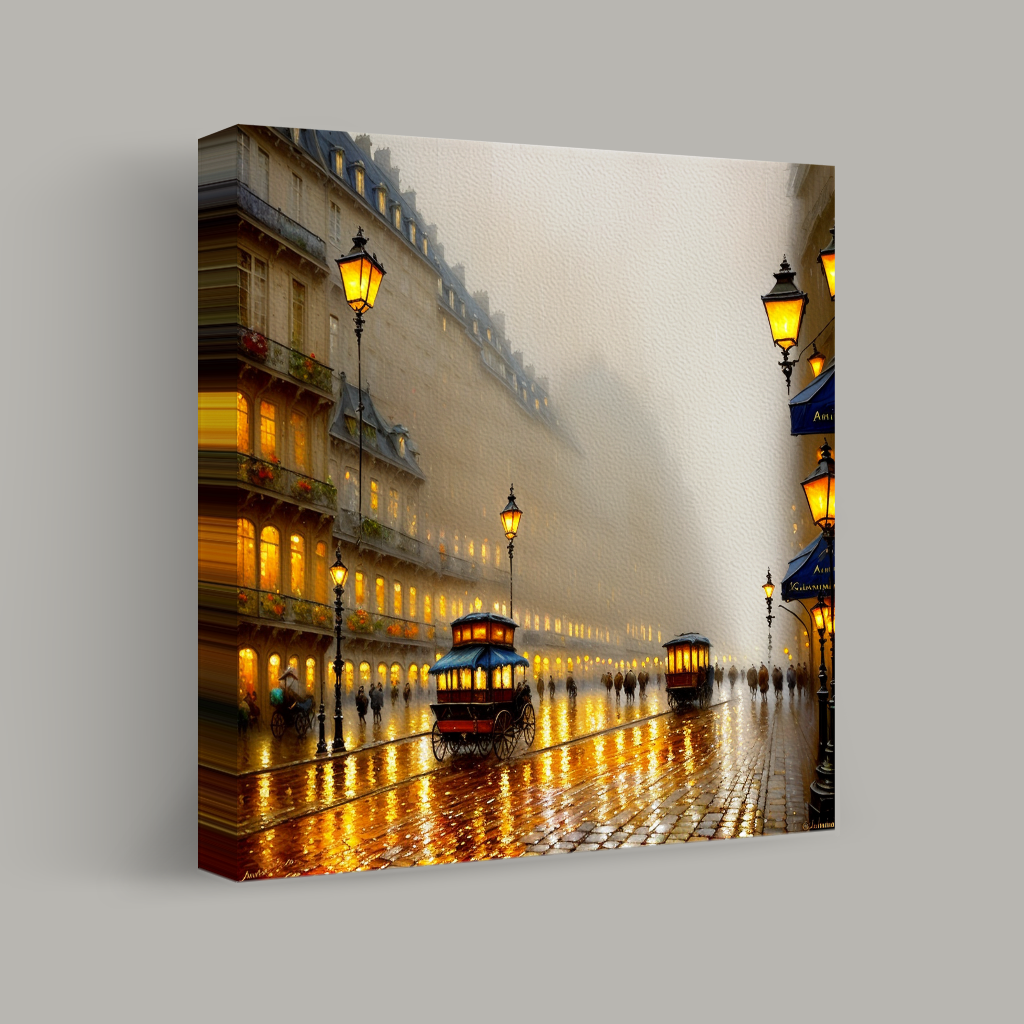 Echoes of a Rainy Boulevard view 1