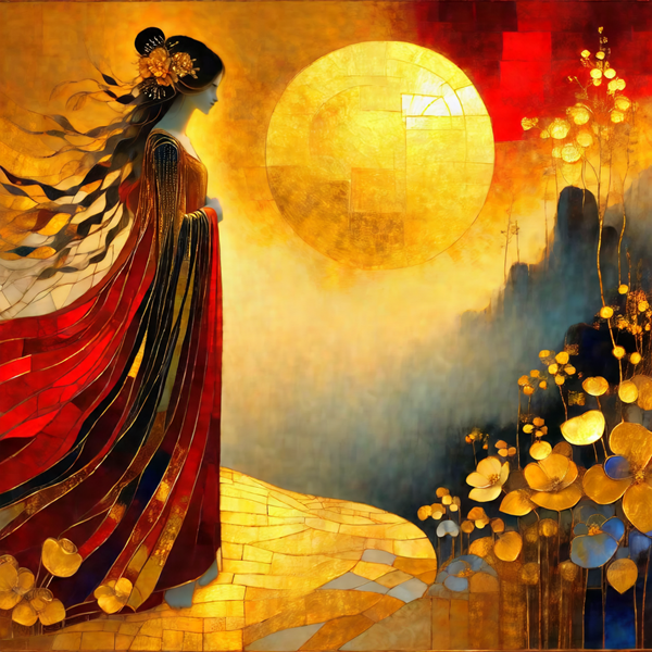 Enigmatic Sunset Reverie