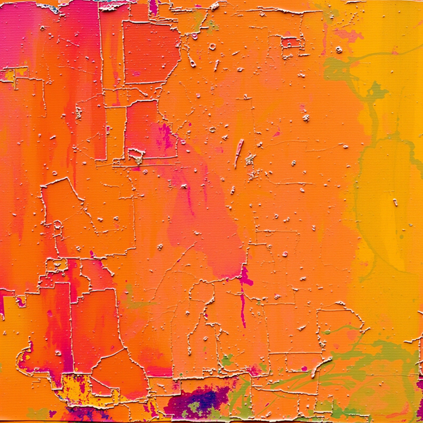 Sunset Over Abstract Terrain