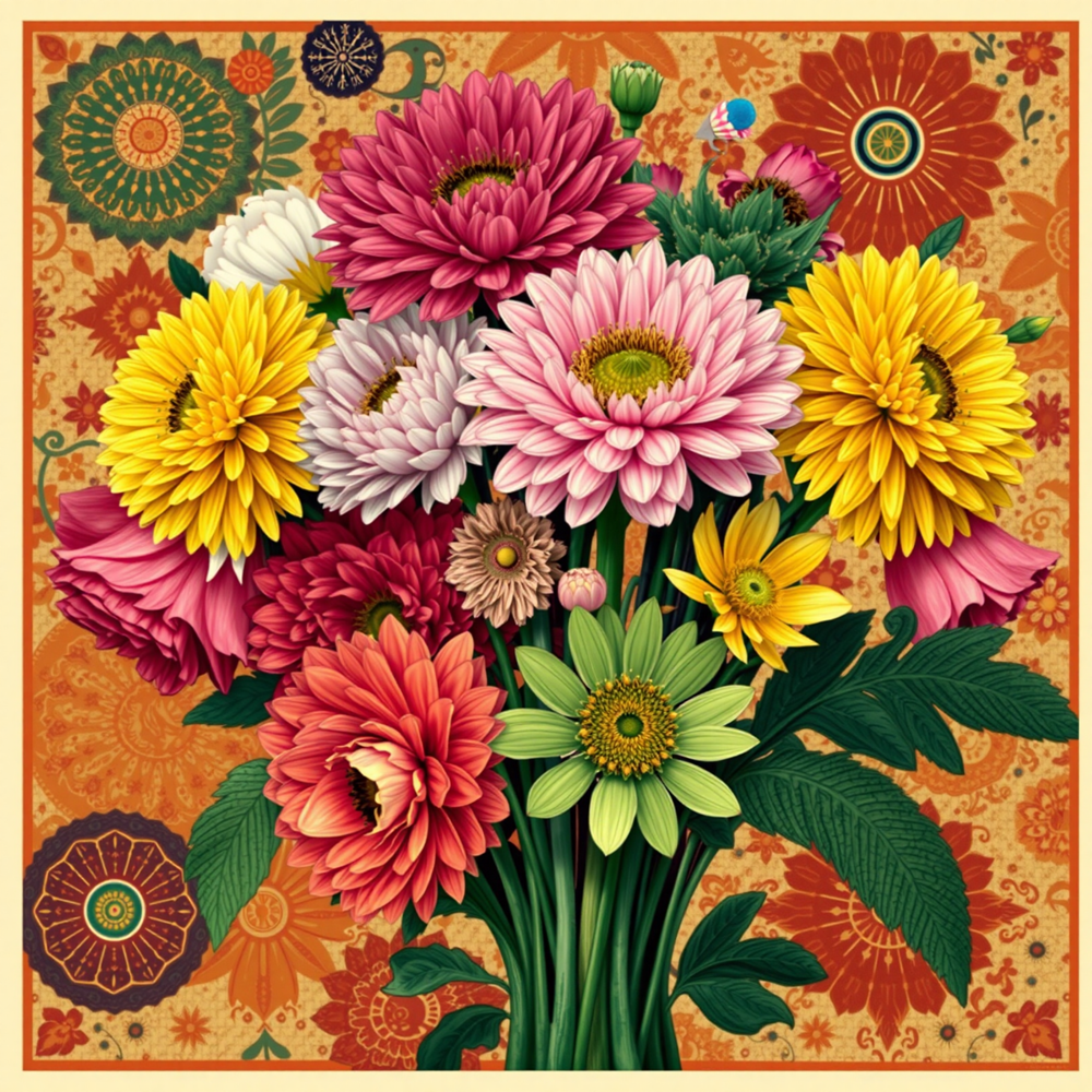 Patterned Blooms view 2