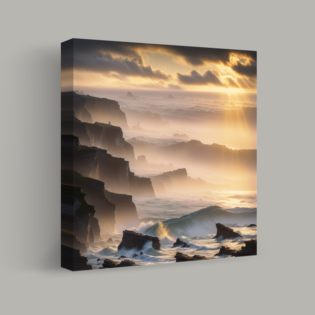 Sunlit Cliffside Reverie view 1